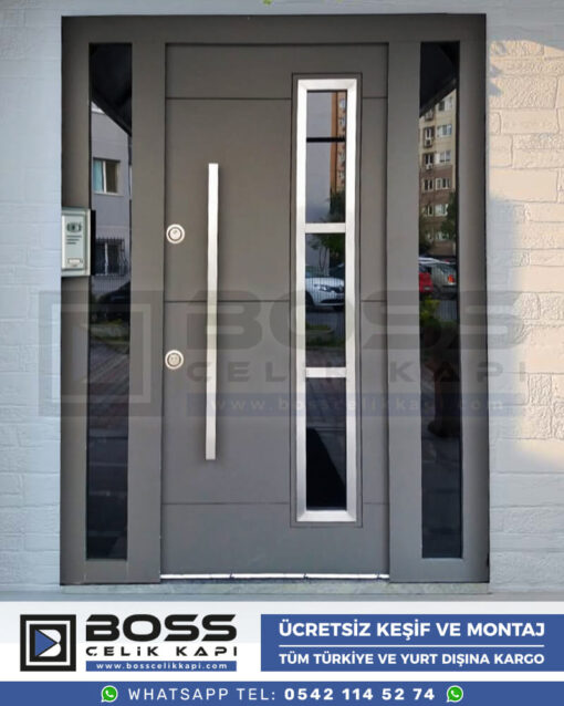 Boss Çelik Kapı Kompozit Villa Kapısı Modelleri İndirimli Villa Kapısı Fiyatları Villa Giriş Kapısı 43