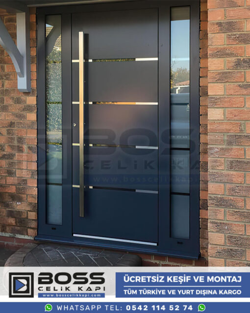 Boss Çelik Kapı Kompozit Villa Kapısı Modelleri İndirimli Villa Kapısı Fiyatları Villa Giriş Kapısı 45