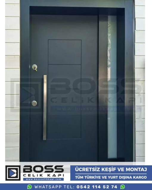 Boss Çelik Kapı Kompozit Villa Kapısı Modelleri İndirimli Villa Kapısı Fiyatları Villa Giriş Kapısı 50