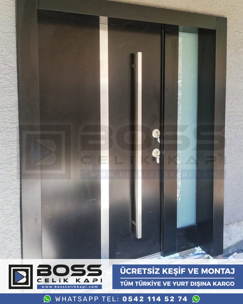 Boss Çelik Kapı Kompozit Villa Kapısı Modelleri İndirimli Villa Kapısı Fiyatları Villa Giriş Kapısı 52