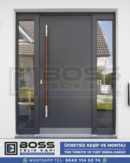 Boss Çelik Kapı Kompozit Villa Kapısı Modelleri İndirimli Villa Kapısı Fiyatları Villa Giriş Kapısı 7