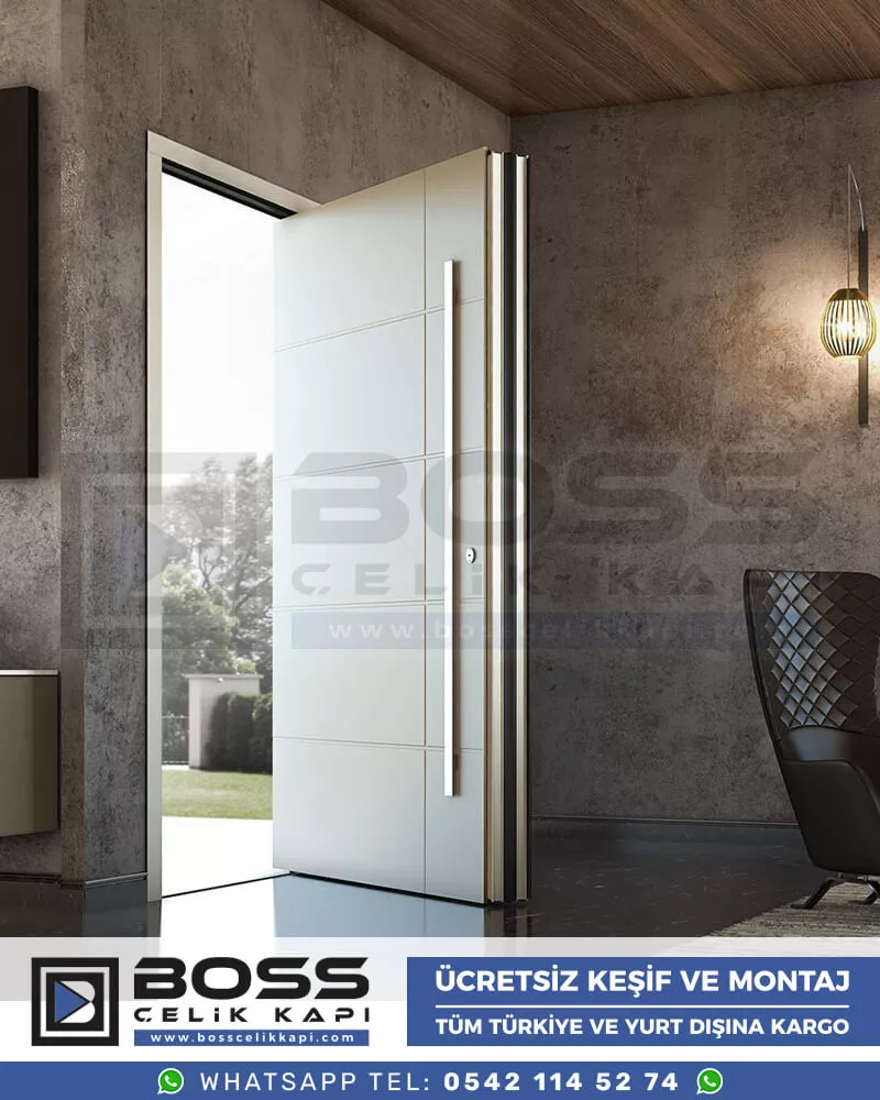 Boss Çelik Kapı Kompozit Villa Kapısı Modelleri İndirimli Villa Kapısı Fiyatları Villa Giriş Kapısı 8