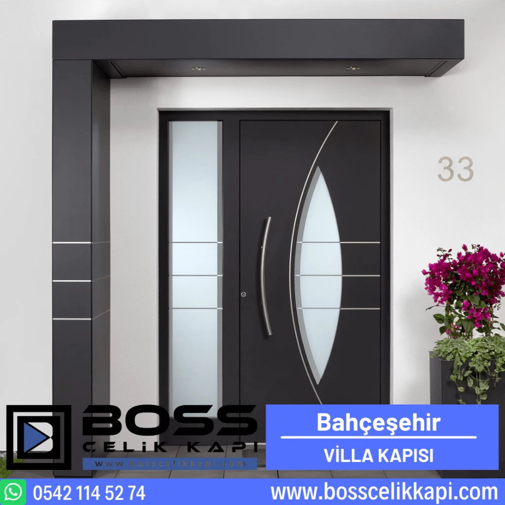 Bahçeşehir Villa Kapısı Modelleri Fiyatları Haustüren Entrance Doors Steel Doors Boss Çelik Kapı (1)