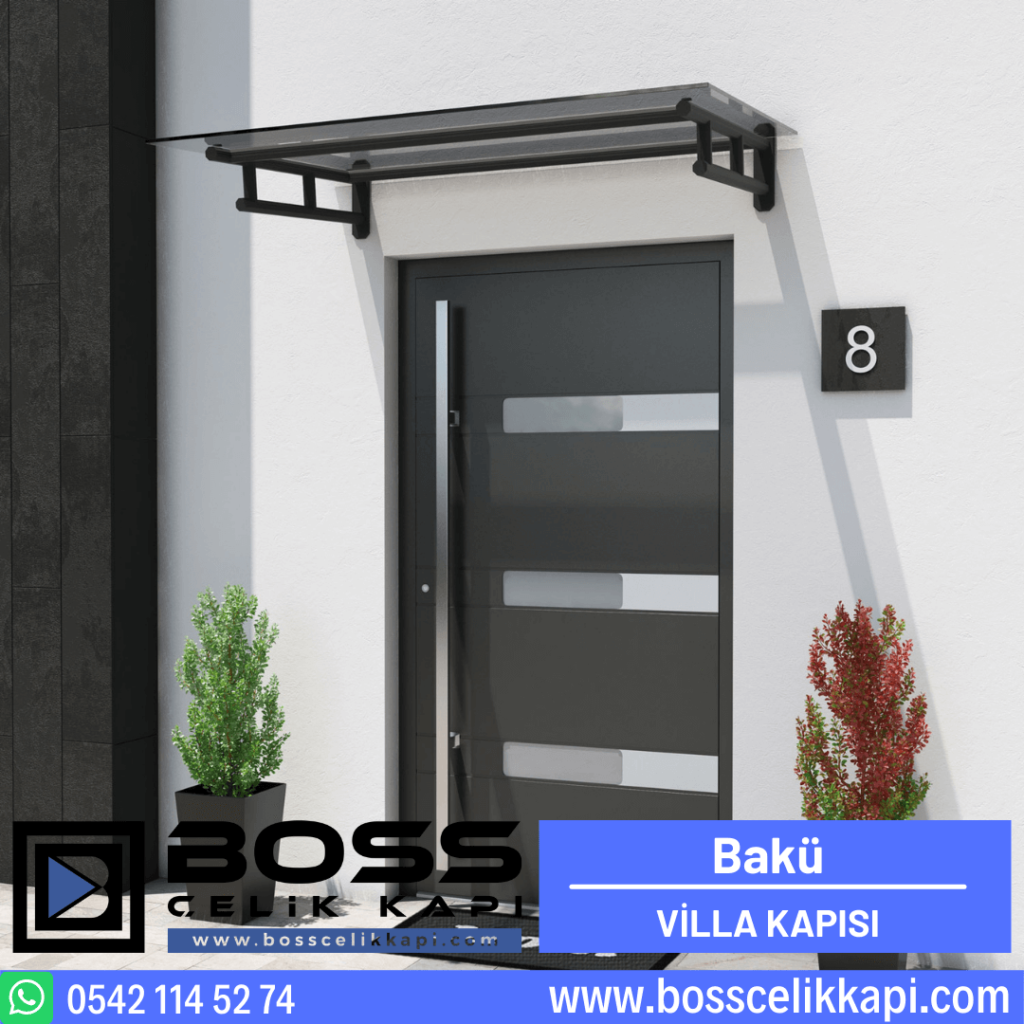 Bakü Villa Kapısı Modelleri Fiyatları Haustüren Entrance Doors Steel Doors Boss Çelik Kapı (1)