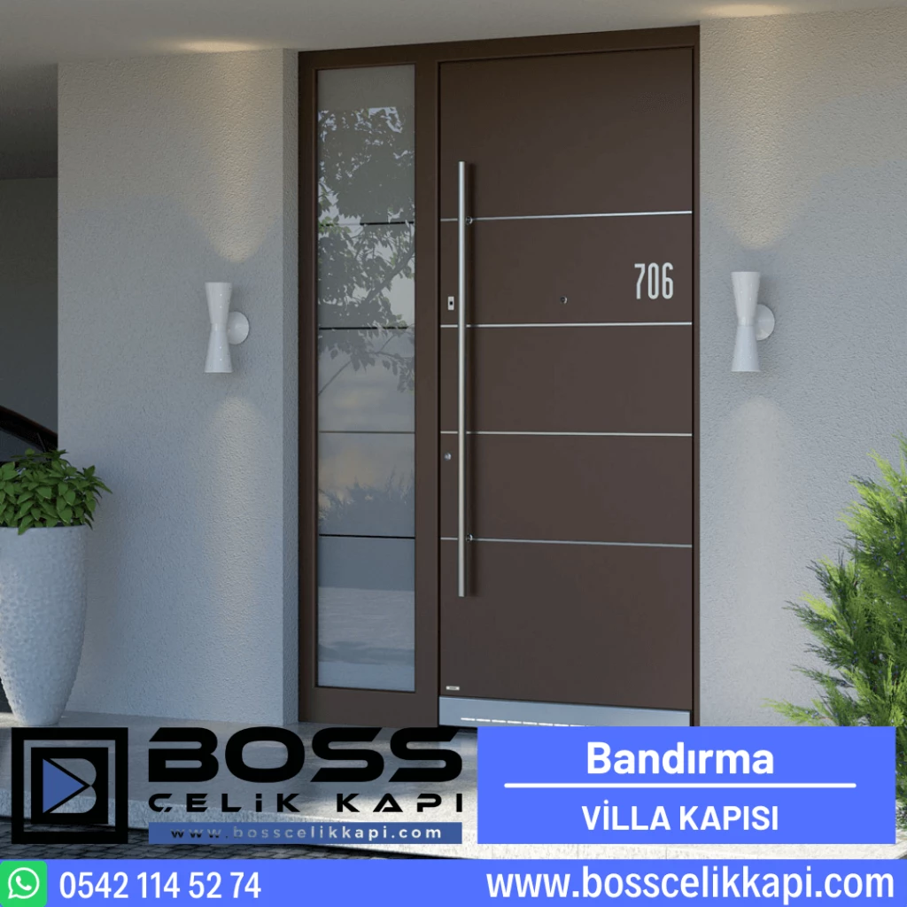 Bandırma Villa Kapısı Modelleri Fiyatları Haustüren Entrance Doors Steel Doors Boss Çelik Kapı (1)