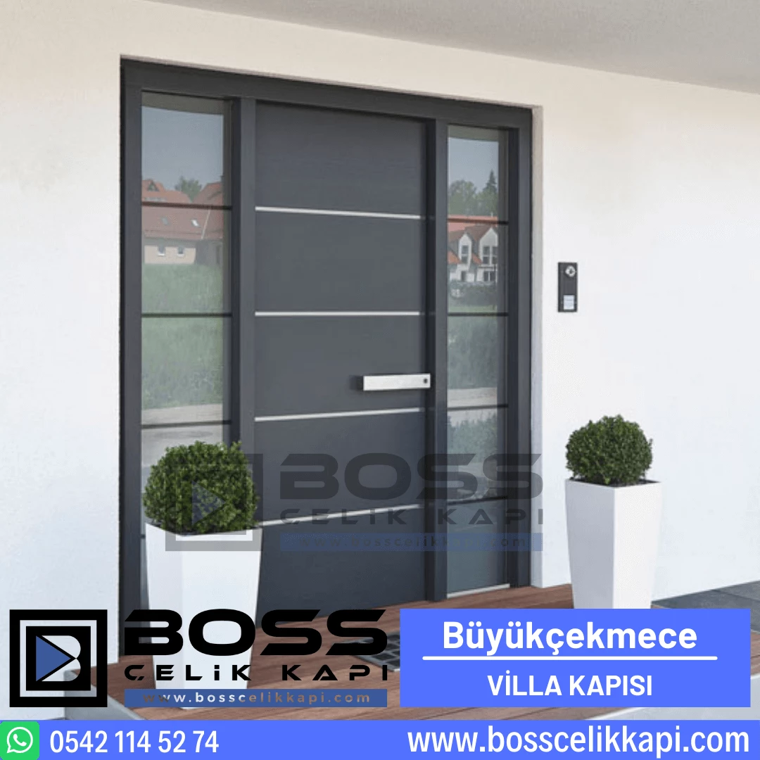 Büyükçekmece Villa Kapısı Modelleri Fiyatları Haustüren Entrance Doors Steel Doors Boss Çelik Kapı (1)