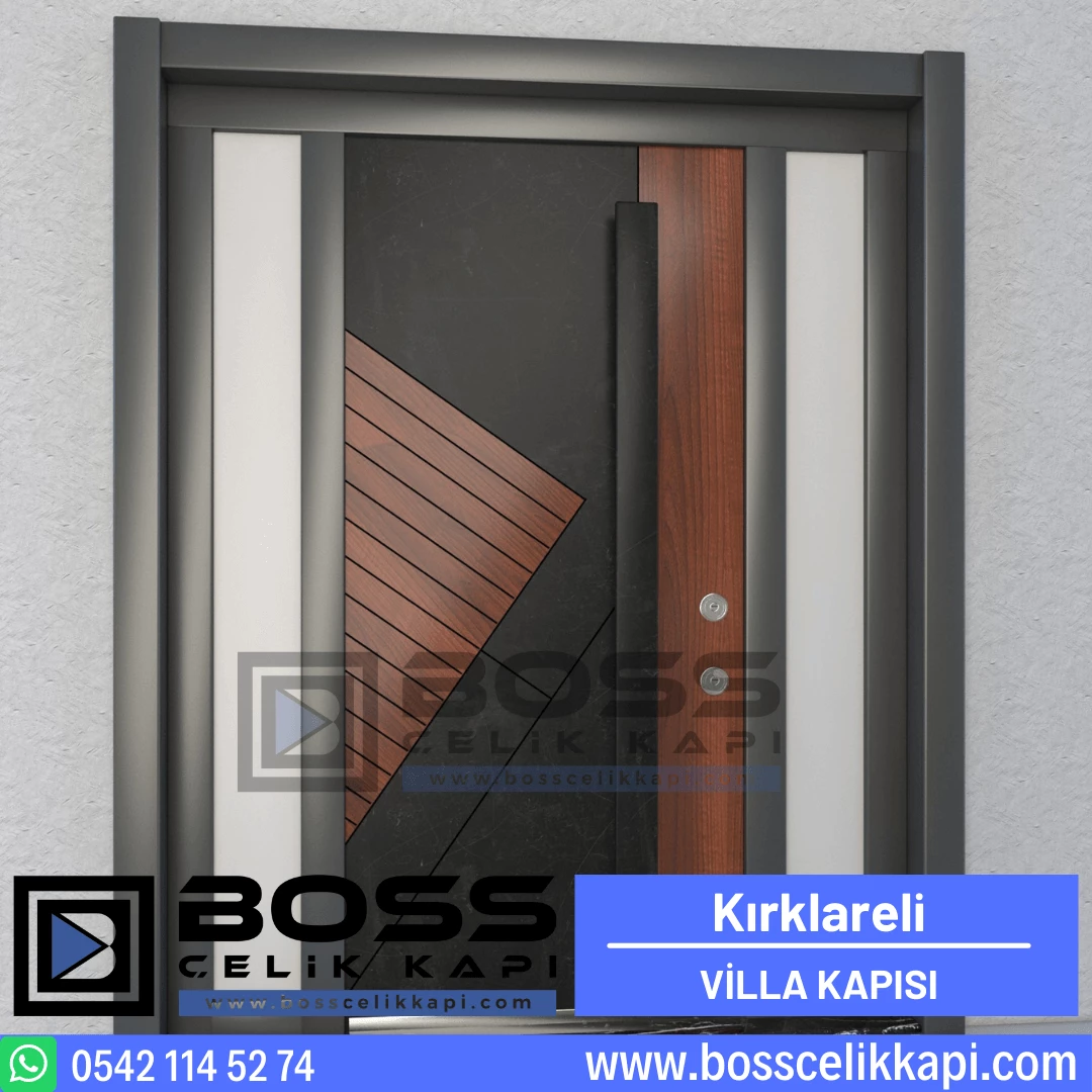 Kırklareli Villa Kapısı Modelleri Fiyatları Haustüren Entrance Doors Steel Doors Boss Çelik Kapı (1)