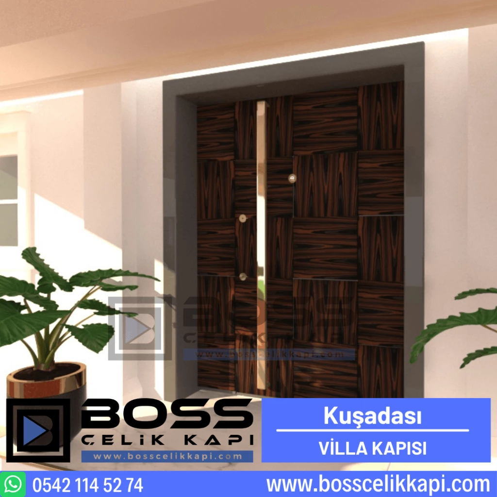Kuşadası Villa Kapısı Modelleri Fiyatları Haustüren Entrance Doors Steel Doors Boss Çelik Kapı (1)