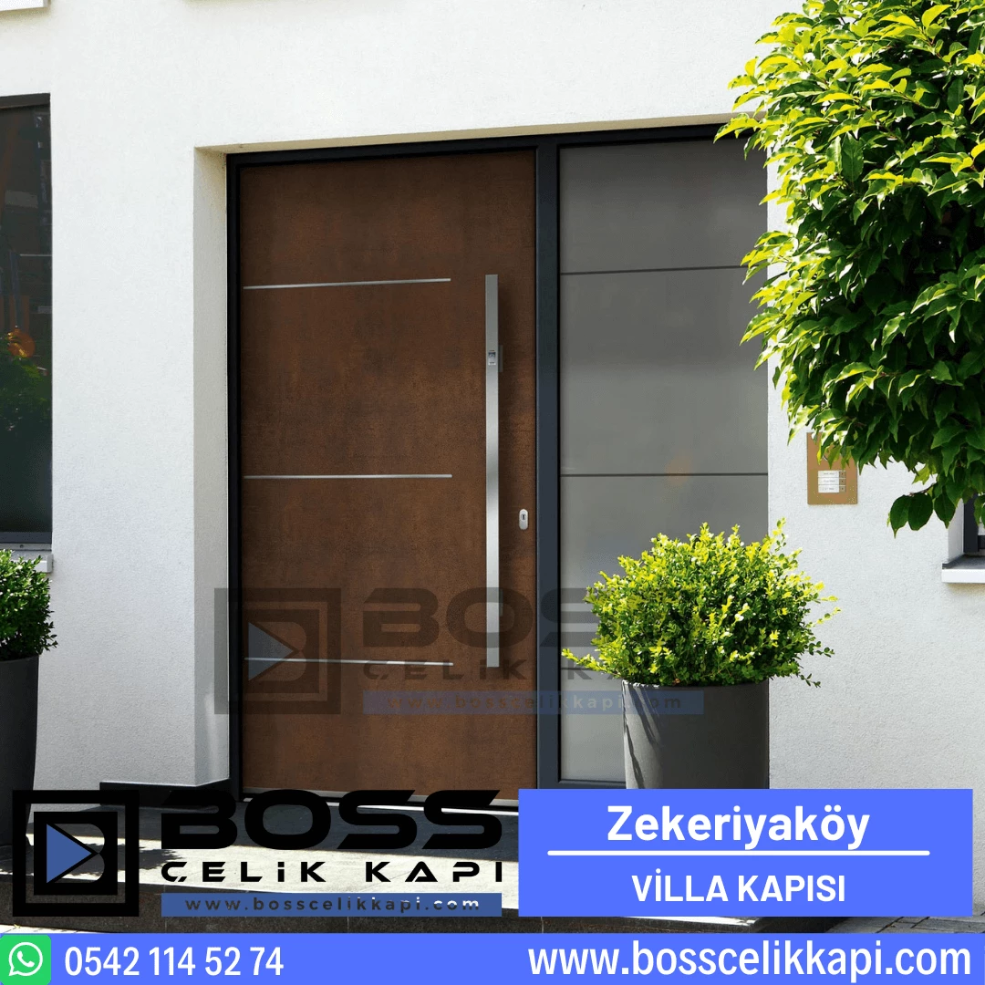 Zekeriyaköy Villa Kapısı Modelleri Fiyatları Haustüren Entrance Doors Steel Doors Boss Çelik Kapı (1)