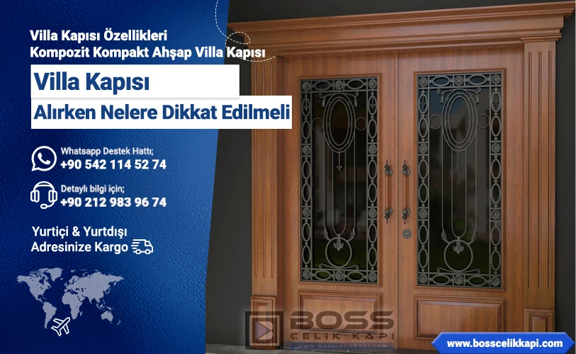 Villa Kapısı Alırken Nelere Dikkat Edilmeli Villa Kapısı Modelleri Fiyatları Boss Çelik Kapı