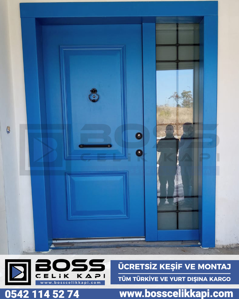 Mavi Villa Kapıları Kompozit Villa Kapısı Modelleri Fiyatları Boss Çelik Kapı Entrance Doors Haustüren Steel Doors Seyf Qapilar