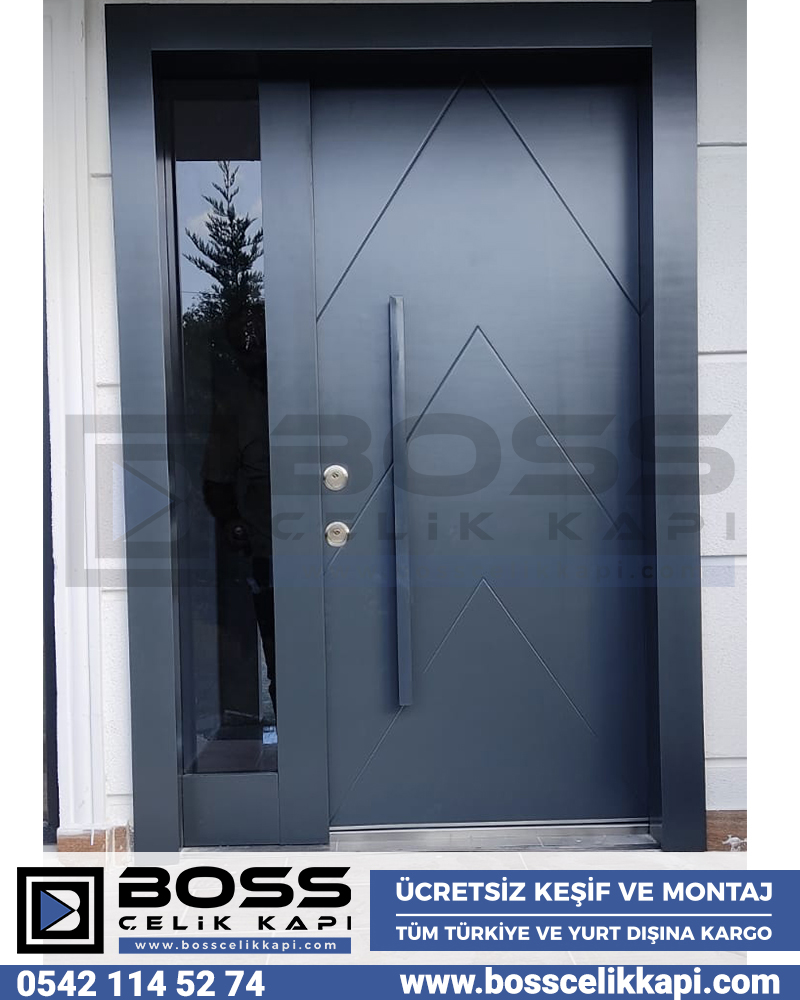 216 Villa Kapıları Kompozit Villa Kapısı Modelleri Fiyatları Boss Çelik Kapı Entrance doors Haustüren Steel Doors Seyf Qapilar