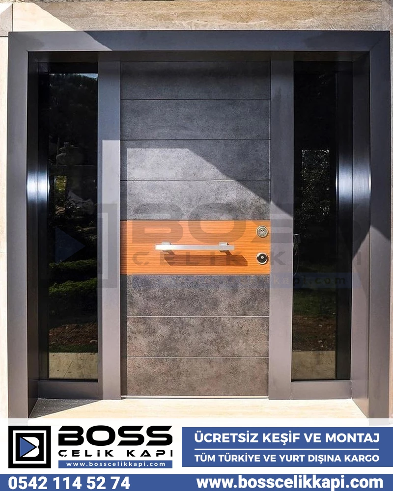 220 Villa Kapıları Kompozit Villa Kapısı Modelleri Fiyatları Boss Çelik Kapı Entrance doors Haustüren Steel Doors Seyf Qapilar