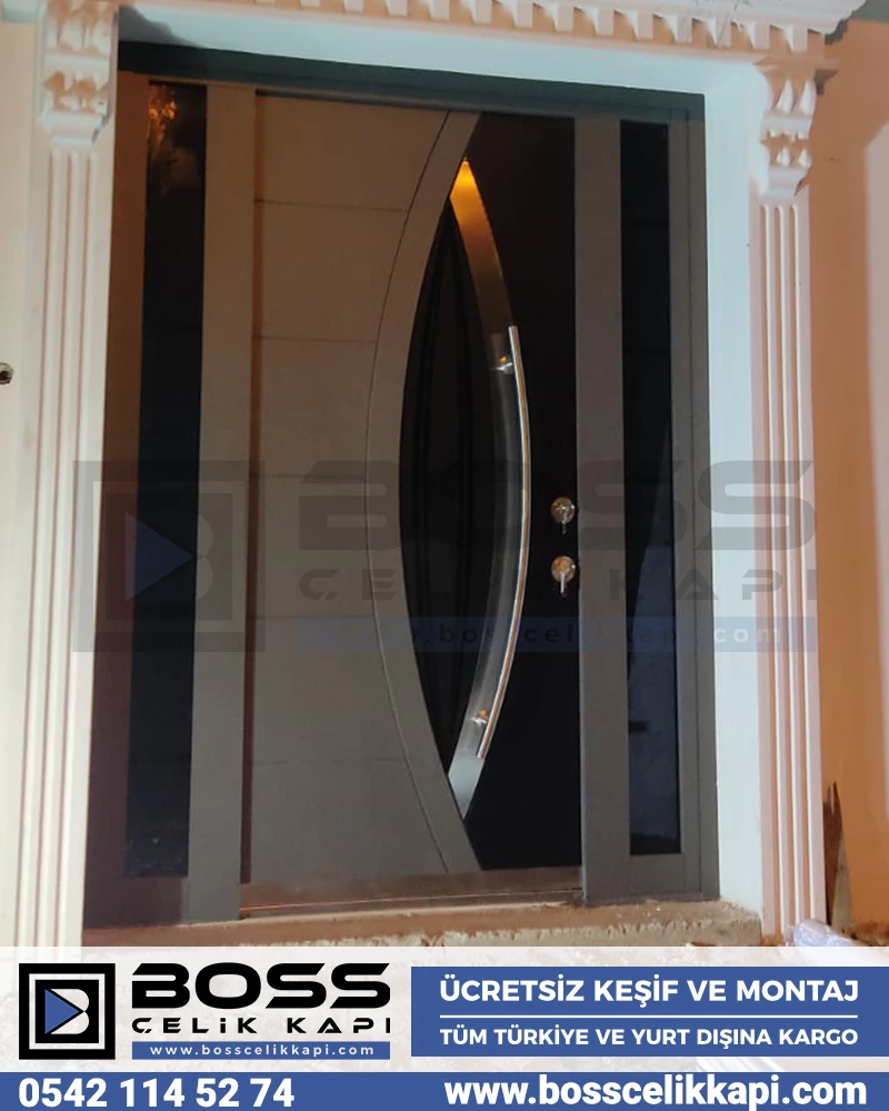 223 Villa Kapıları Kompozit Villa Kapısı Modelleri Fiyatları Boss Çelik Kapı Entrance doors Haustüren Steel Doors Seyf Qapilar