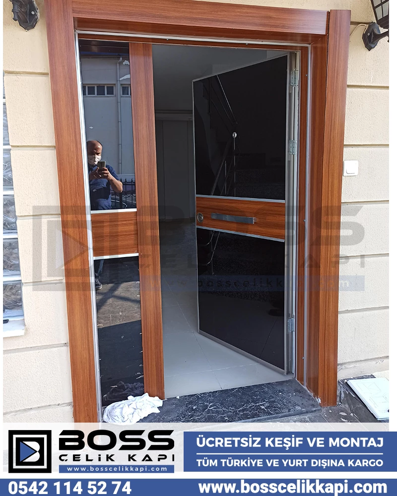 224 Villa Kapıları Kompozit Villa Kapısı Modelleri Fiyatları Boss Çelik Kapı Entrance doors Haustüren Steel Doors Seyf Qapilar