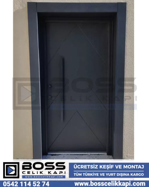 Çelik Kapı Modelleri Çelik Kapı Fiyatları İstanbul Çelik Kapı Antrasit Modern Çelik Kapı