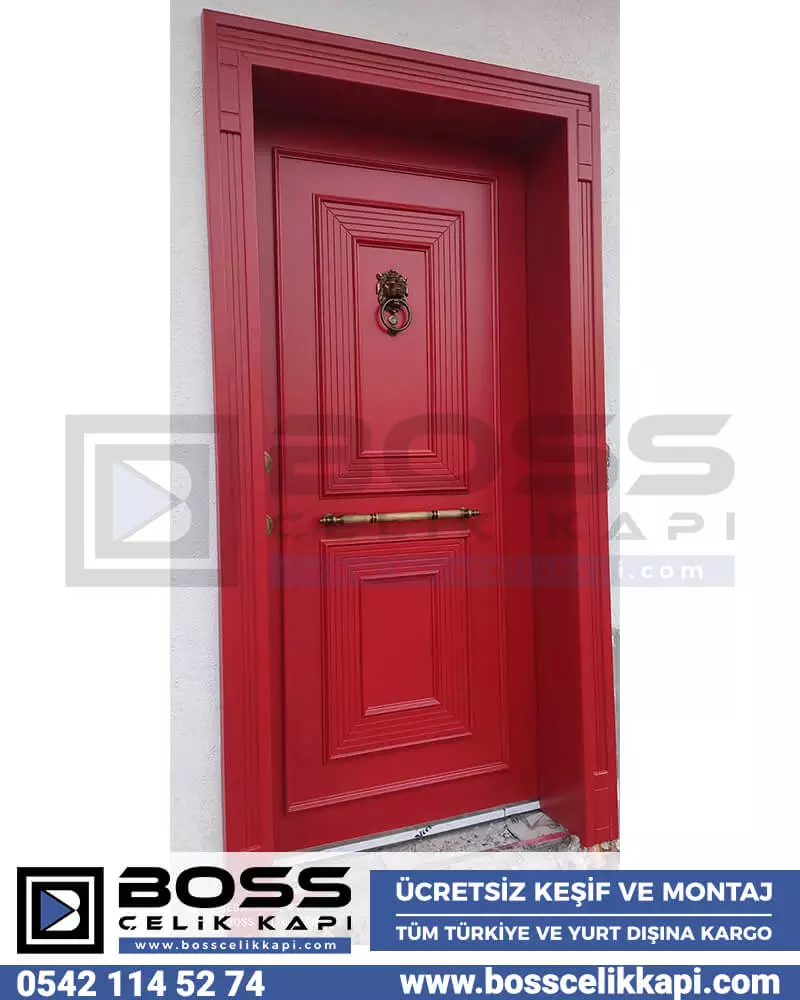 Çelik Kapı Modelleri Çelik Kapı Fiyatları İstanbul Çelik Kapı Aslan Taktak Kırmızı Çelik Kapı