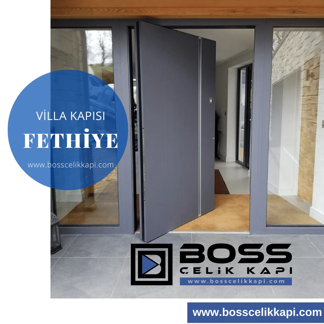 Fethiye Villa Kapısı Modelleri Fiyatları Boss Çelik Kapı Pivot Villa Kapısı İndirimli Dış Kapılar