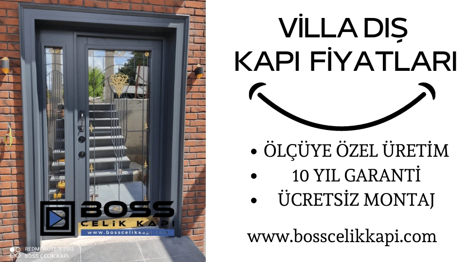 Vi̇lla Diş Kapi Fi̇yatlari İndi̇ri̇mli̇ Vi̇lla Kapisi Boss Çeli̇k Kapi