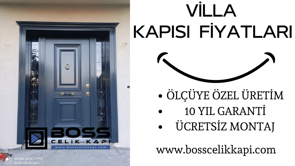 Vi̇lla Kapisi Fi̇yatlari İndi̇ri̇mli̇ Vi̇lla Kapisi Boss Çeli̇k Kapi