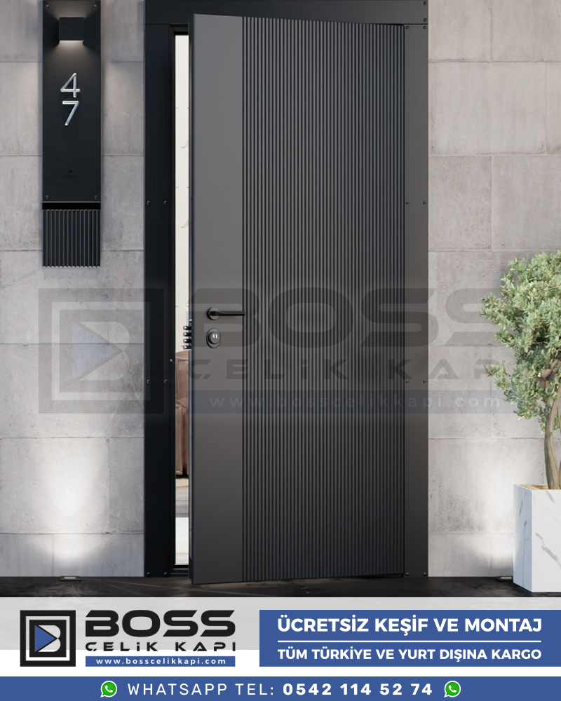 Çelik Kapı Modern Çelik Kapı Lüks Çelik Kapı Fiyatları İstanbul Çelik Kapı Modelleri (27)