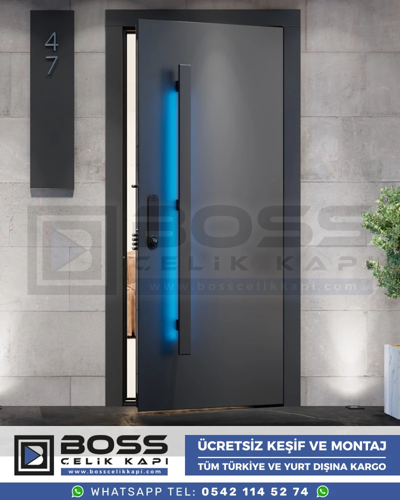 Çelik Kapı Modern Çelik Kapı Lüks Çelik Kapı Fiyatları İstanbul Çelik Kapı Modelleri (29)