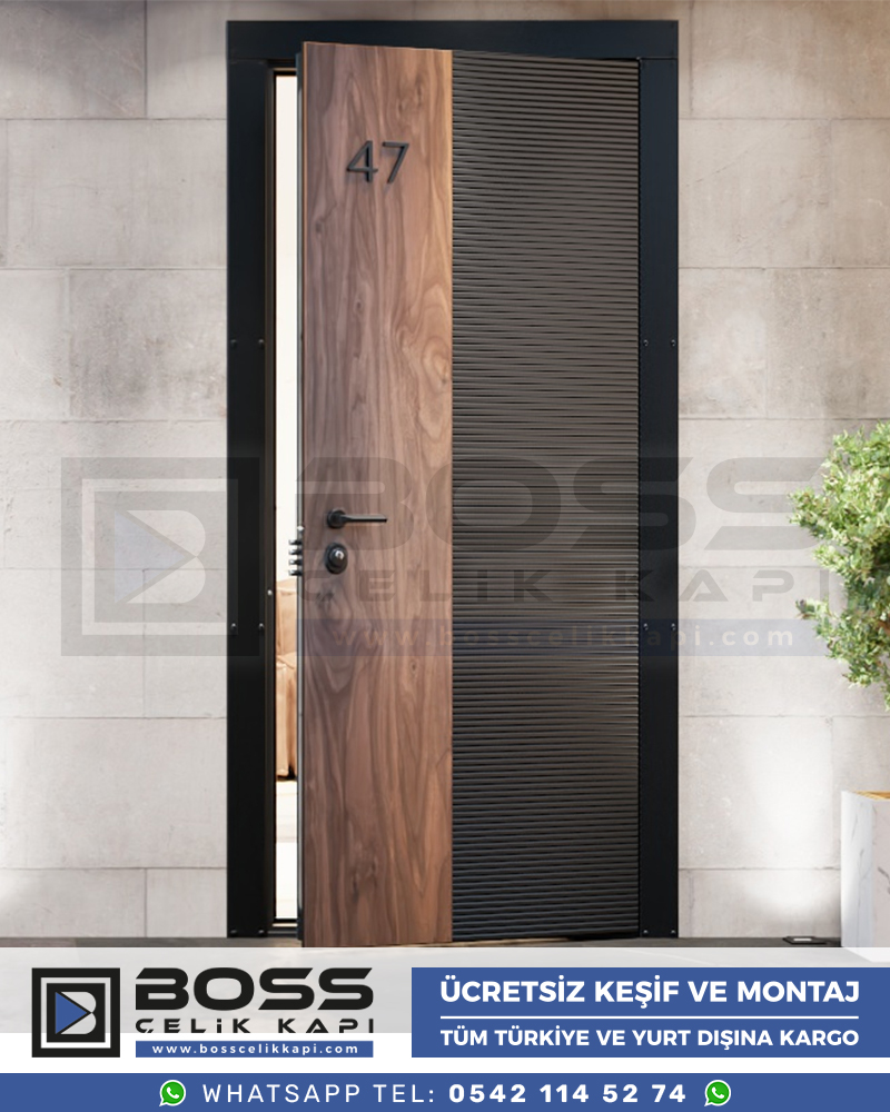 Çelik Kapı Modern Çelik Kapı Lüks Çelik Kapı Fiyatları İstanbul Çelik Kapı Modelleri (30)