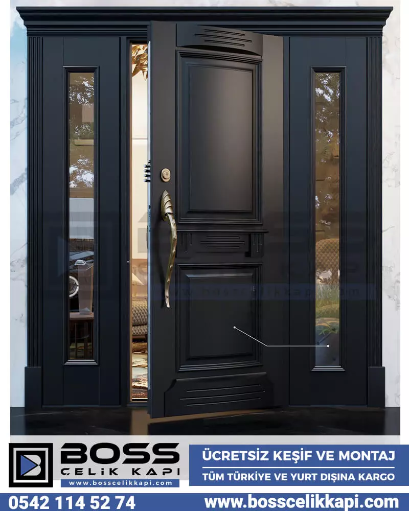 Villa Kapıları Kompozit Villa Kapı Modeleri Villa Kapısı Fiyatları Boss Çelik Kapı (18)