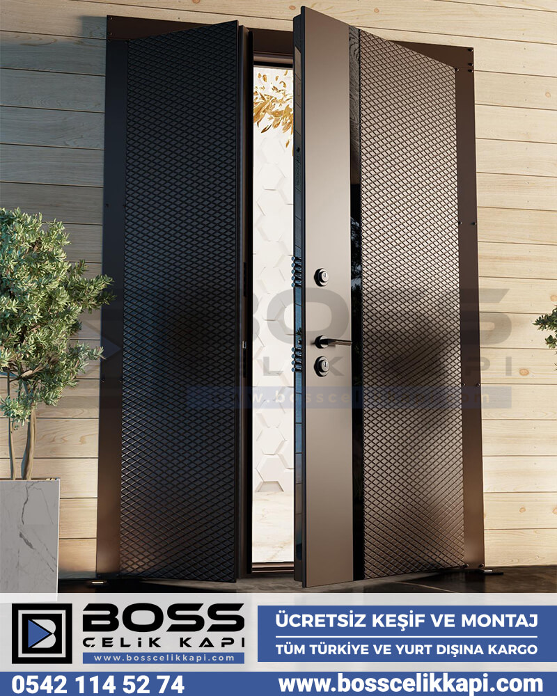 Villa Kapıları Kompozit Villa Kapı Modeleri Villa Kapısı Fiyatları Boss Çelik Kapı (34)