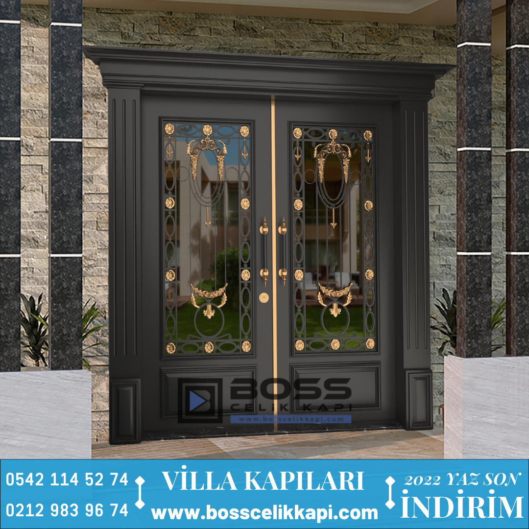 Villa Kapısı Resimleri 3 Villa Kapısı Boss Çelik Kapı Villa Kapısı Modelleri Fiyatları (9)