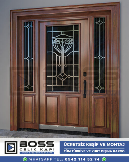 Villa Kapısı Kompozit Villa Kapıları Çelik Dış Giriş Kapı Modelleri Fiyatları (15)