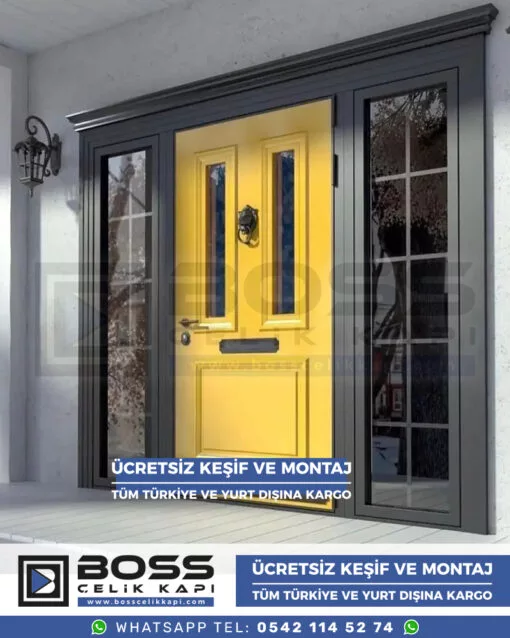 Villa Kapısı Kompozit Villa Kapıları Çelik Dış Giriş Kapı Modelleri Fiyatları (18)