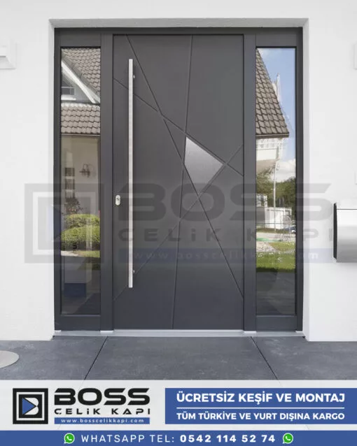Villa Kapısı Kompozit Villa Kapıları Çelik Dış Giriş Kapı Modelleri Fiyatları (21)