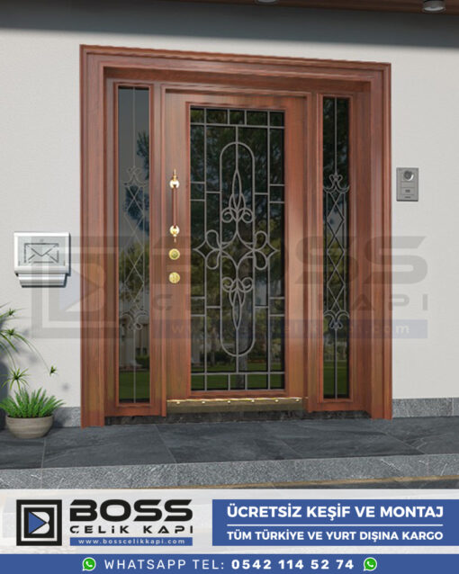 Villa Kapısı Kompozit Villa Kapıları Çelik Dış Giriş Kapı Modelleri Fiyatları (3)