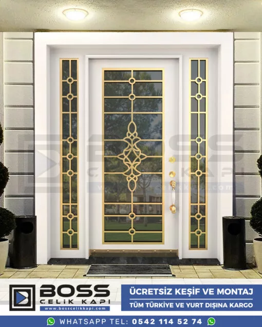 Villa Kapısı Kompozit Villa Kapıları Çelik Dış Giriş Kapı Modelleri Fiyatları (30)