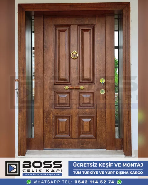 Villa Kapısı Kompozit Villa Kapıları Çelik Dış Giriş Kapı Modelleri Fiyatları (9)