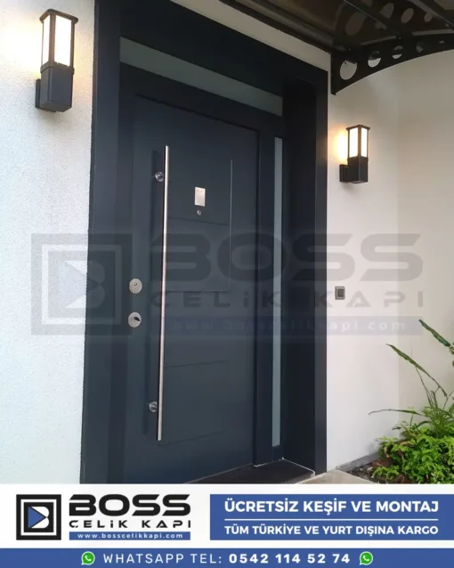 Antrasit Villa Kapı Modelleri Fiyatları 401 - Görsel 2