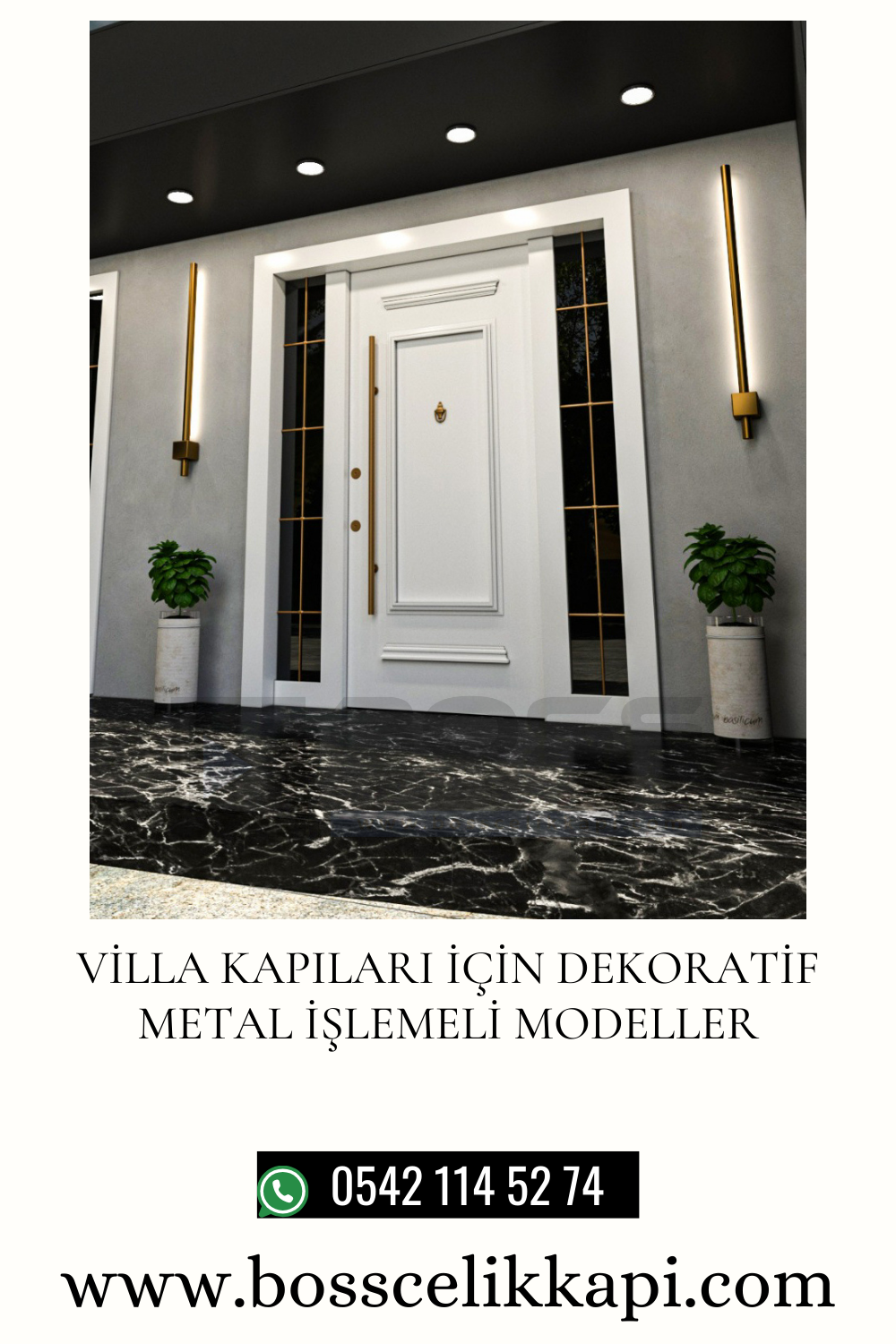 Villa Kapıları İçin Dekoratif Metal İşlemeli Modeller 2 20