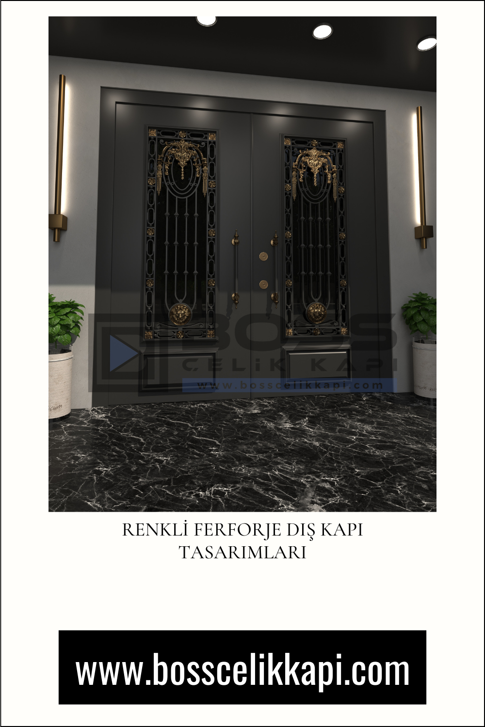 Renkli Ferforje Dış Kapı Tasarımları 2 28 1