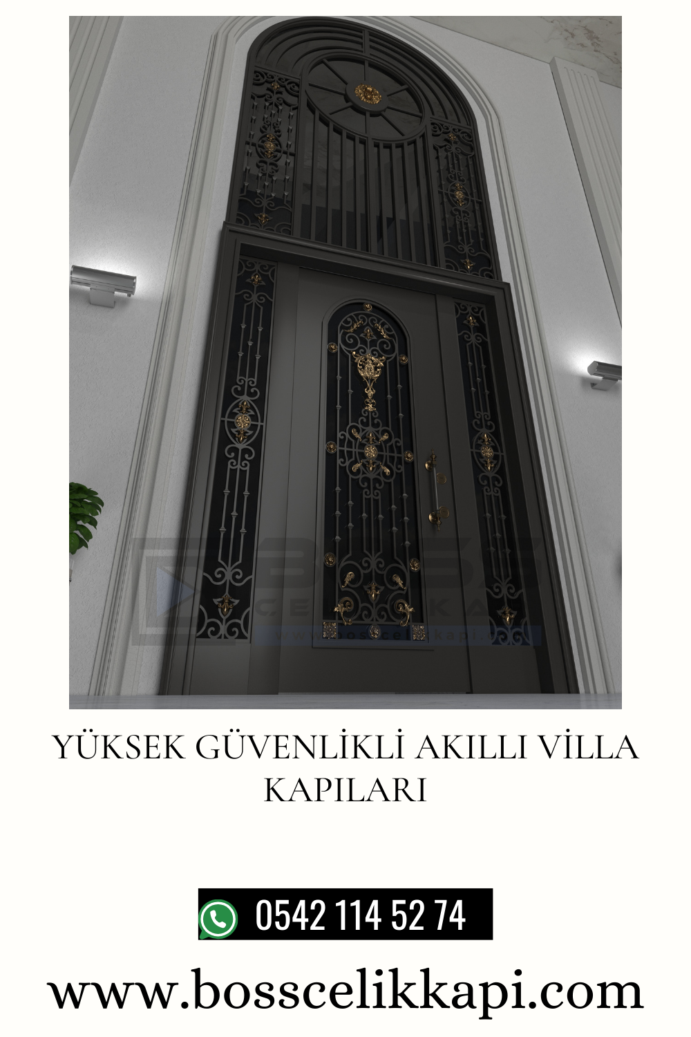 Yüksek Güvenlikli Akıllı Villa Kapıları 2 38