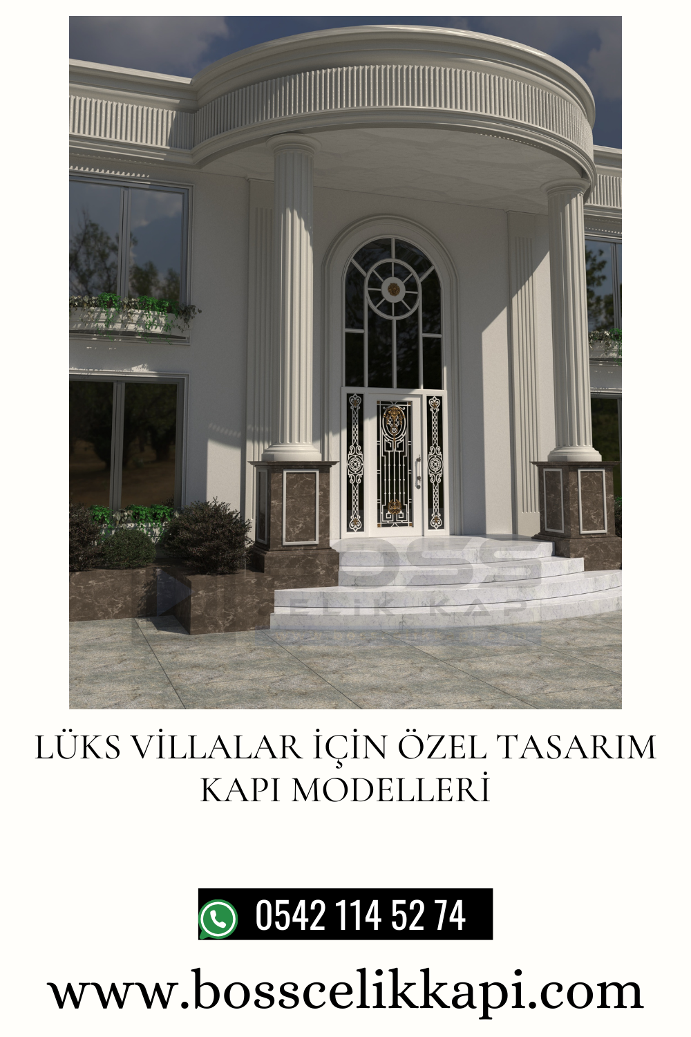 Lüks Villalar İçin Özel Tasarım Kapı Modelleri 2 41