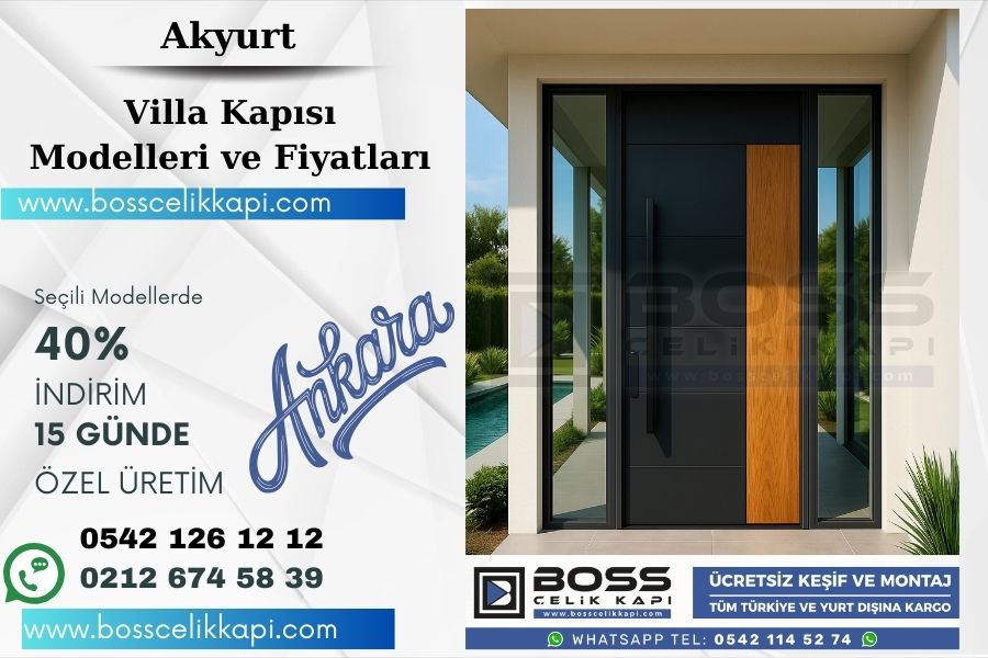 Akyurt’ın Mimarisine Uyumlu Modern Villa Kapısı Tavsiyeleri 1 Akyurt
