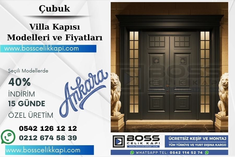Çubuk’ın Mimarisine Uyumlu Modern Villa Kapısı Tavsiyeleri 19 Ci§Ubuk