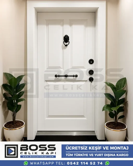 Nemesis-Klasik-Beyaz-Celik-Kapi-Modern-Design