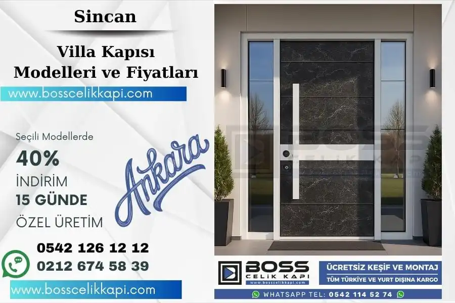 Sincan’da Popüler Güvenlikli Dış Kapı Trendleri 1 Sincan