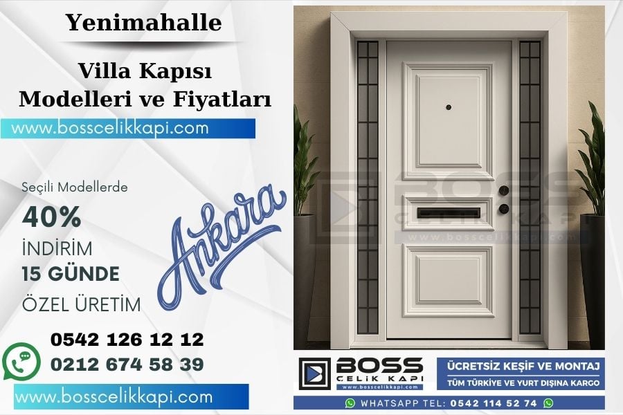 Yenimahalle’ın Mimarisine Uyumlu Modern Villa Kapısı Tavsiyeleri 6 Yenimahalle