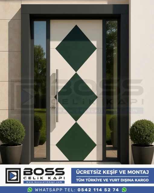 Beyaz-Yesil-Siyah-Villa-Dis-Kapi-Modelleri