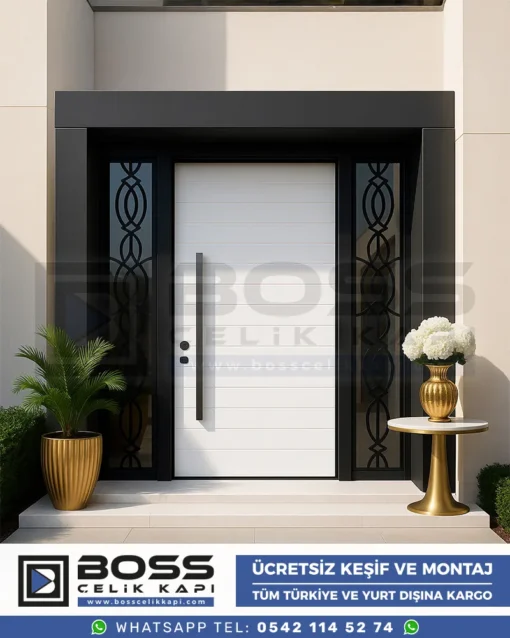 Macellan-Beyaz-Villa-Kapisi-Celik-Kapi-Dis-Kapi