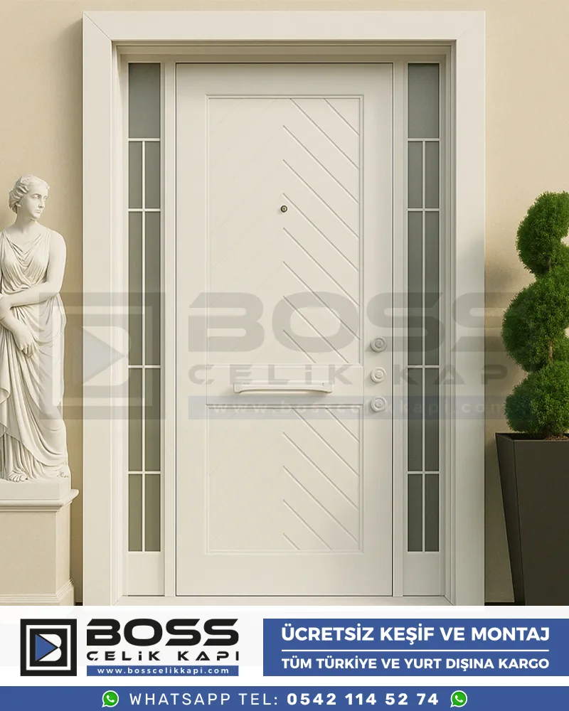 New-Maze-beyaz-Villa-kapisi-celik-dis-kapi