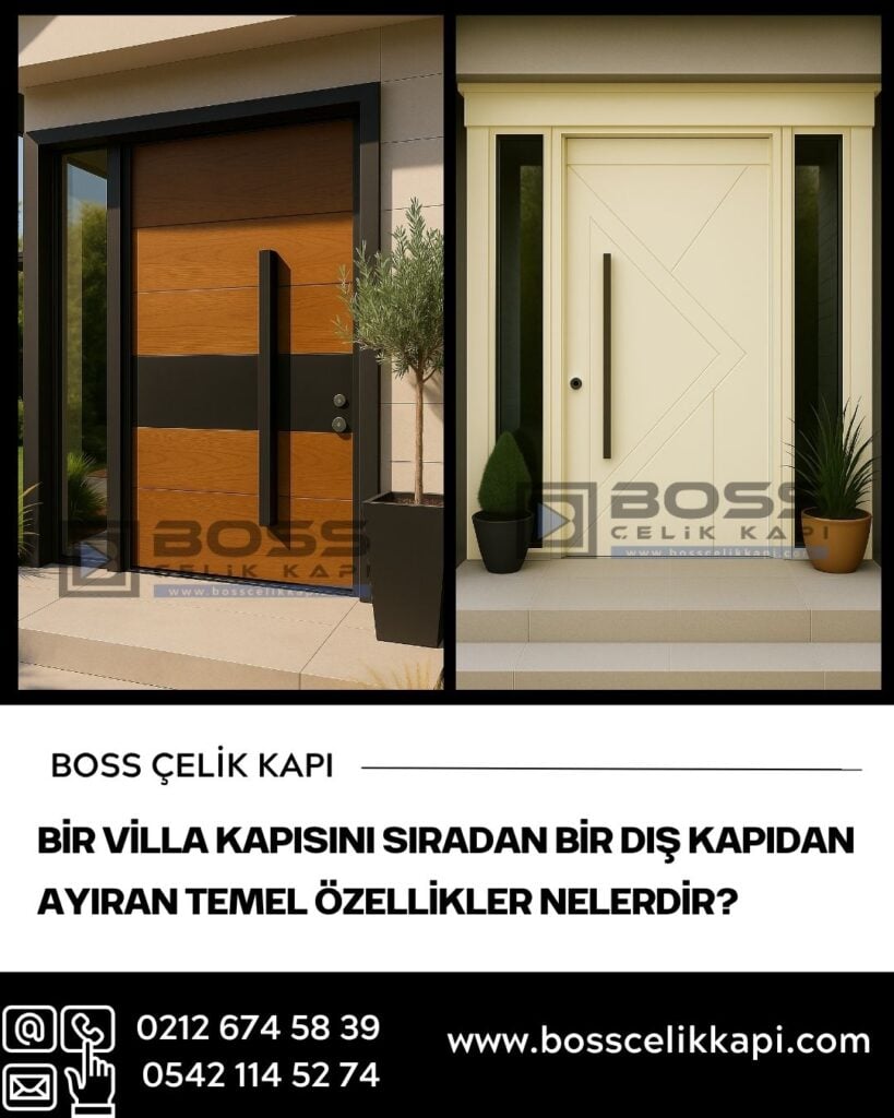 Bir Villa Kapısını Sıradan Bir Dış Kapıdan Ayıran Temel Özellikler Nelerdir